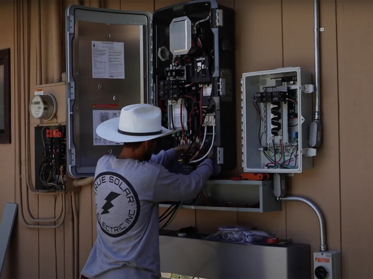 True Solar & Electric Installing a Battery in Fresno